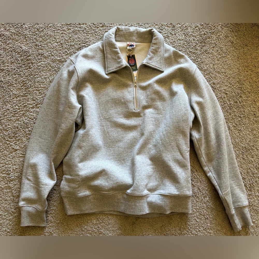 DEUS EX MACHINA 1/4 ZIP PULLOVER SWEATER!!! GRAY SIZE XXXL 3XL!!! BNWT!!!